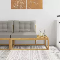 Lauko galinė sofa su pagalve Balta 115 x 83 x 73 cm Poliesteris