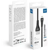 Cable USB A to Lightning Blue Star 2A 12W 1 m PJ-DG5-A juodas
