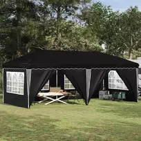 Pop-up šventinis palapinė 575 x 288 x 245 cm Juoda