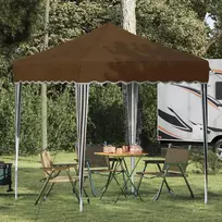 Pop-up šventinis palapinė 195 x 195 x 245 cm Taupe