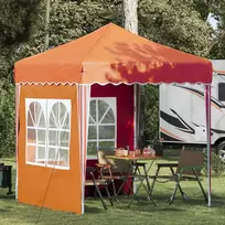 Pop-up šventinis palapinė 195 x 195 x 245 cm Oranžinė