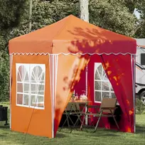 Pop-up šventinis palapinė 195 x 195 x 245 cm Oranžinė