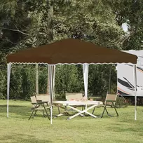 Pop-up šventinis palapinė 288 x 288 x 245 cm Taupe