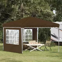 Pop-up šventinis palapinė 288 x 288 x 245 cm Taupe