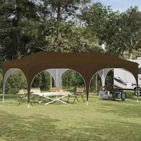 Pop-up šventinis palapinė 575 x 288 x 245 cm Taupe