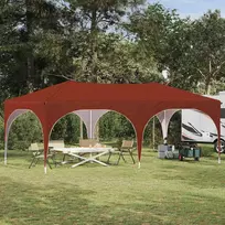 Pop-up šventinis palapinė 575 x 288 x 245 cm Terakotos