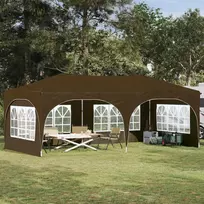 Pop-up šventinis palapinė 575 x 288 x 245 cm Taupe