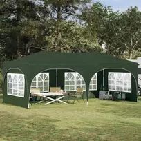 Pop-up šventinis palapinė 575 x 288 x 245 cm Žalia