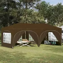 Pop-up šventinis palapinė 575 x 288 x 245 cm Taupe