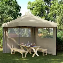 Šventės palapinė Taupe 292 x 292 x 315 cm Oksfordo audinys