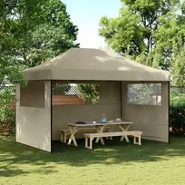 Šventės palapinė Taupe 292 x 440 x 315 cm Oksfordo audinys