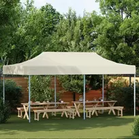 Šventės palapinė Kreminė 291 x 580 x 315 cm Oksfordo audinys