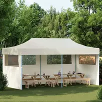Šventės palapinė Kreminė 291 x 580 x 315 cm Oksfordo audinys