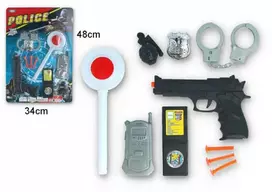 Policijos aksesuarų rinkinys lape 48x34cm, G057337