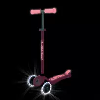 GLOBBER paspirtukas Primo Plus Glow Lights, koralinis rožinis, 443-110
