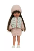 Arias lėlė mergaitė Carlota pūkuota suknele, 36 cm
