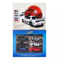 HOT WHEELS šešių japoniškų automodeliukų rinkinys (JLB23)