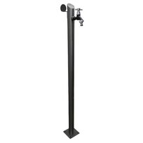 Vandens kolonėlė, nuožulni, antracito spalvos, 115 cm, iš apačios