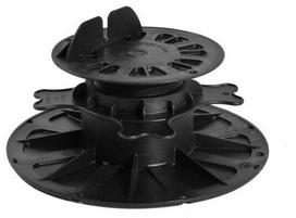 Reguliuojamas pjedestalas, 70 - 120 mm, plastikas, 20 cm, juoda sp.