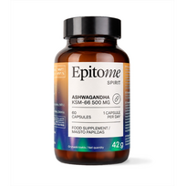 EPITOME Ashwagandha KSM-66, 500 mg, 60 kapsulių
