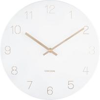 Karlsson Sieninis laikrodis Charm Numbers baltos spalvos 30 cm