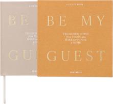 Printworks Svečių knyga Be My Guest, smėlio ir geltonos spalvos