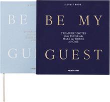 Printworks Svečių knyga Be My Guest, tamsiai mėlynos ir žydros spalvos