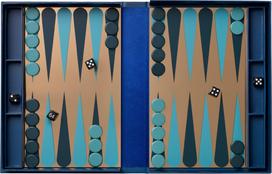 Printworks Nardai Art of Backgammon Mirror, tamsiai mėlynos spalvos