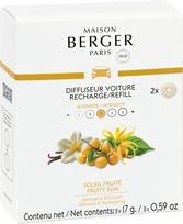 Maison Berger Paris Kvapo difuzoriaus papildymas automobiliui Fruity Sun, 2 vnt.