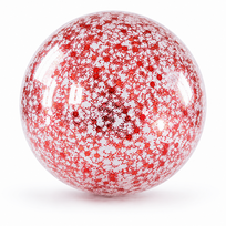 Raudonas blizgantis pripučiamas kamuolys iki 90 cm / Jumbo Jelly Ball