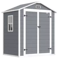 Sodo įrankių stoginė 2,12 m², Sodo sandėliukas - Pilkas 183 x 134 x 210 cm