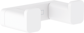 Dvigubas rankšluosčių kabliukas Hansgrohe AddStoris 41755700, baltas matinis