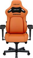 Žaidimų kėdė Anda Seat Kaiser 4 XL, 53 x 54 x 120 - 139 cm, juoda sp./oranžinė sp.