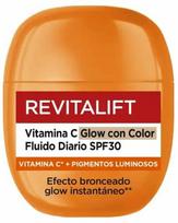 Priemonė įdegio priežiūrai veidui L’Oréal Paris Revitalift Vitamin C Tinted Glow SPF30, 40 ml
