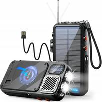 Radijo nešiojamasis Powerbank Saulės Feegar 16000mah Bluetooth indukcija QC 20W