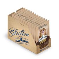 Club 4 Paws Premium Plus suaugusioms katėms su veršiena daržovių drebučiuose, 80 g x 12 vnt.