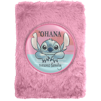 STITCH Pliušinė užrašų knygelė