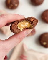 Energy Ball Cocoa with Peanut Butter – ekologiškas energinis rutuliukas su kakava ir žemės riešutų sviestu | Vilgain (30 g)