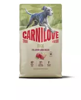 Carnilove True Fresh Duck Junior Large sausas maistas šuniukams, 4 kg