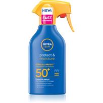 NIVEA SUN Protect & Moisture drėkinamasis apsaugos nuo saulės purškiklis SPF 50+ 250 ml