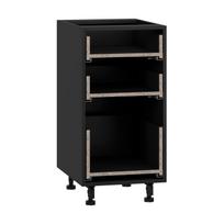Spintos rėmas, virtuvei Vento D3S_H-40/82, 52 cm x 40 cm, 82 cm, juoda sp.