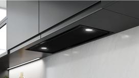 Įmontuojamas gartraukis Esistyle Linear 76 Total Black Glass (E062000123), juoda sp.