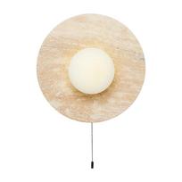 Smėlio spalvos iš akmens sieninė lempa ø 12 cm Hilde – Opviq lights