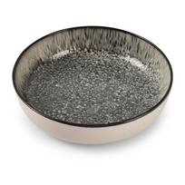 Juodos spalvos/kreminės spalvos sriubos iš akmens masės lėkštė ø 18,5 cm Gravel – ONA
