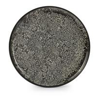 Juodos spalvos/kreminės spalvos iš akmens masės lėkštė ø 27 cm Gravel – ONA