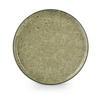Žalios spalvos/kreminės spalvos desertinė iš akmens masės lėkštė ø 20 cm Gravel – ONA
