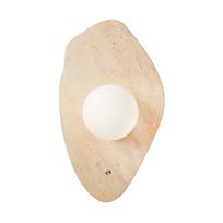 Smėlio spalvos iš akmens sieninė lempa ø 10 cm Hilde – Opviq lights