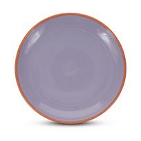 Oranžinės spalvos/violetinės spalvos desertinė iš akmens masės lėkštė ø 18 cm Duo – ONA