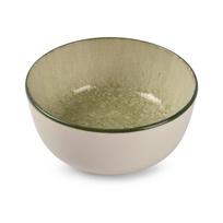 Žalios spalvos/kreminės spalvos iš akmens masės mažas dubuo 740 ml Gravel – ONA