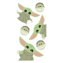 Vaikiškas rankšluostis iš medvilnės 70x140 cm Star Wars Baby Yoda – Jerry Fabrics